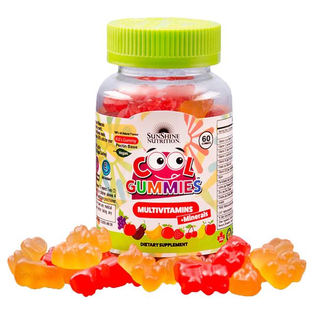 Sunshine Nutrition Cool Gummies Vegan Multivitamins 60's