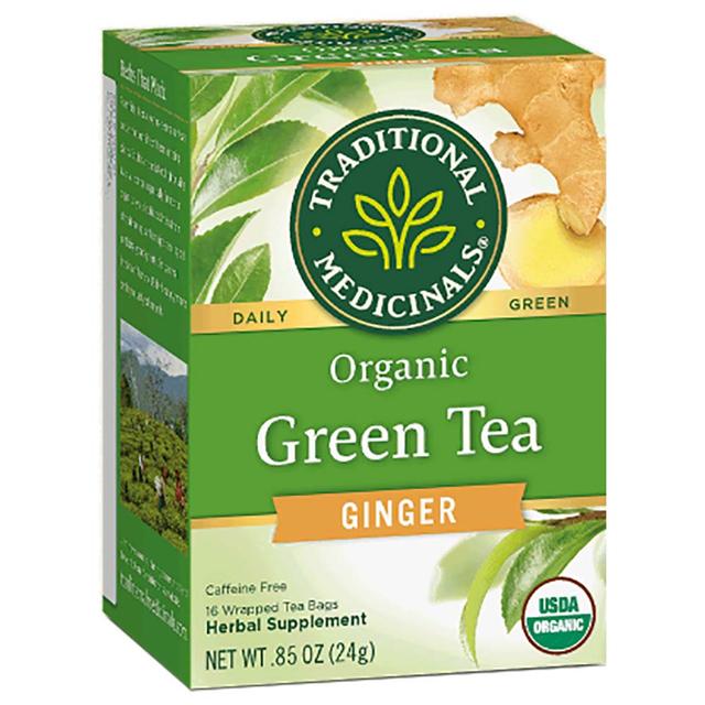 Traditional Medicinals - Green Tea With Ginger 16 Teabags