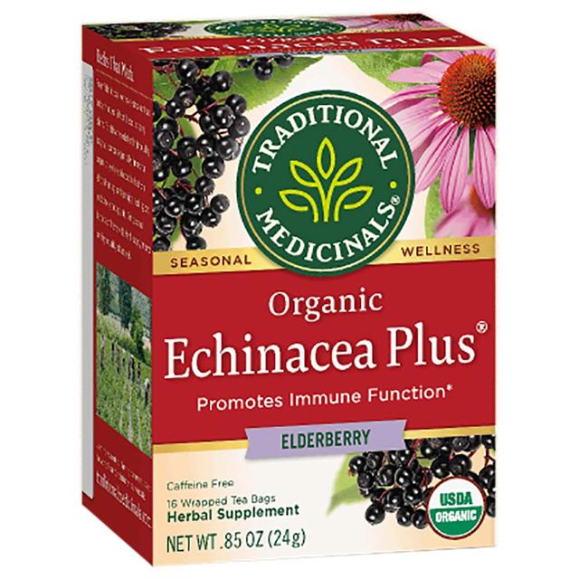 Traditional Medicinals Echinacea Plus Elderberry 16 Teabags