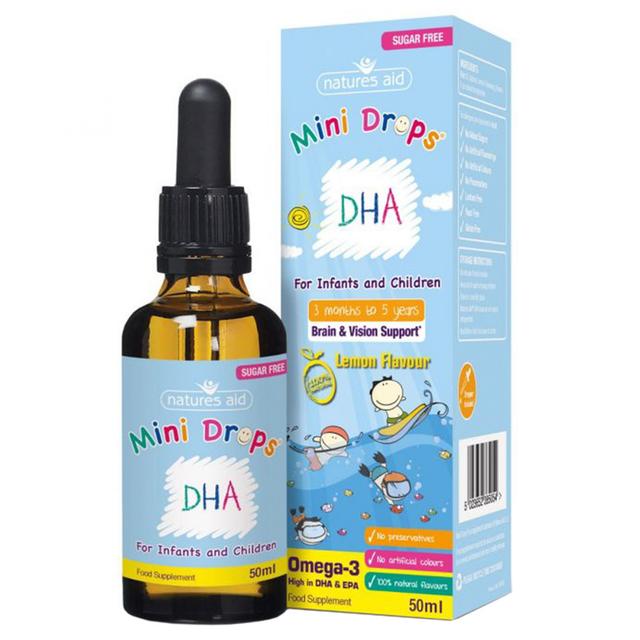 Nature's Aid DHA Mini Drops For Infants & Children - 50ml