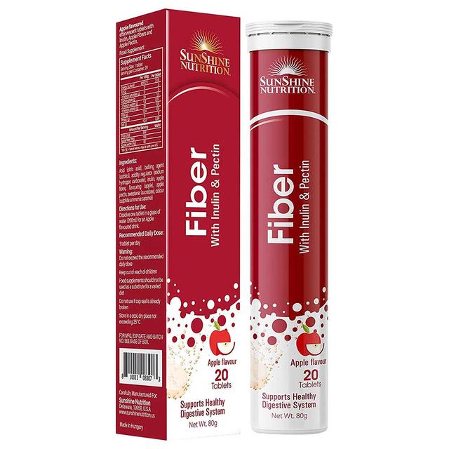 Sunshine Nutrition - Fiber Effervescent Apple Flavour 20's