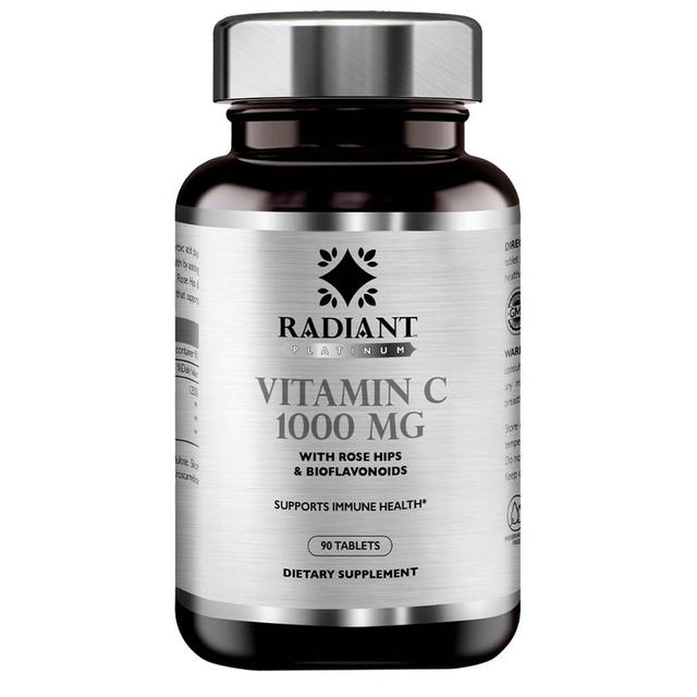 Radiant Platinum - Vitamin C 1000Mg Rosehips 90 Tablets