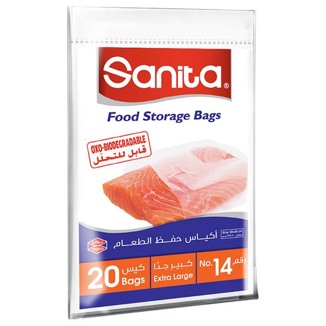 Sanita - Food Storage Bags Biodegradable No.14 - 20 Bags