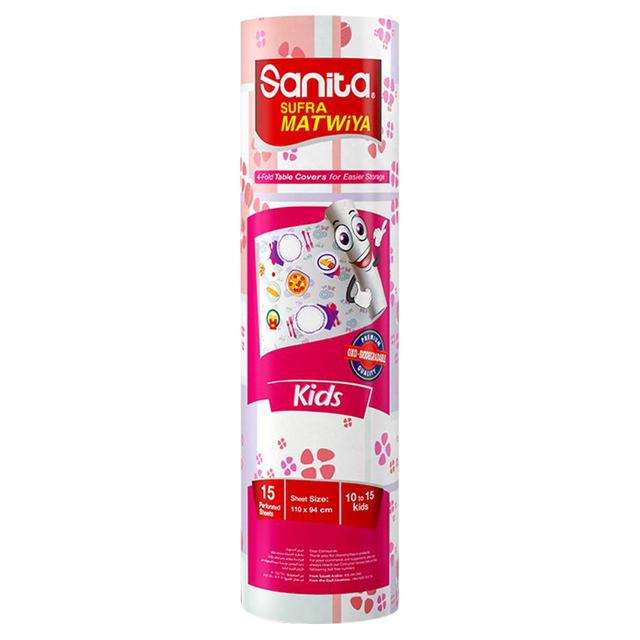 Sanita Sufra Matwiya Table Cover Disposable Kids 15 Sheets