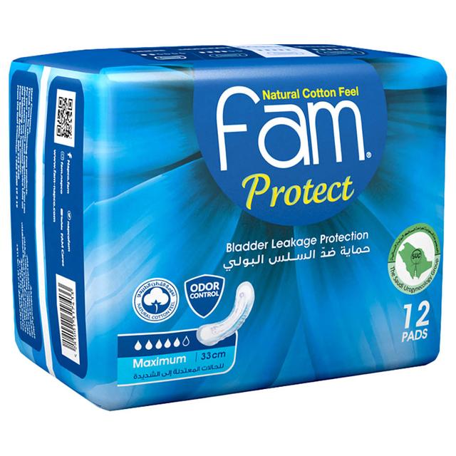 Fam - Protect Incontinence Maximum 12 Pads