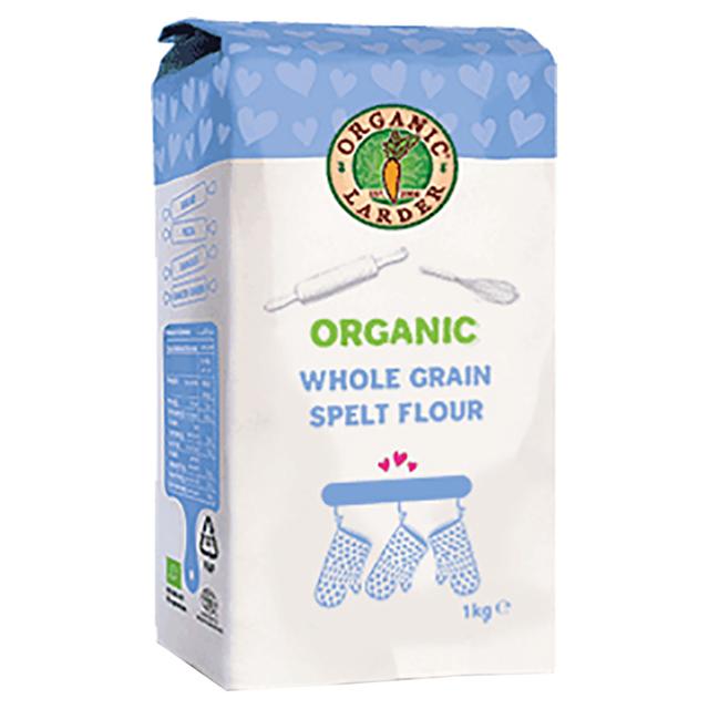 Organic Larder - Organic Whole Grain Spelt Flour - 1Kg