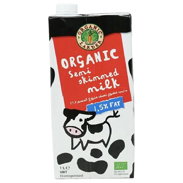 Organic Larder Semi Skimmed Milk 1L