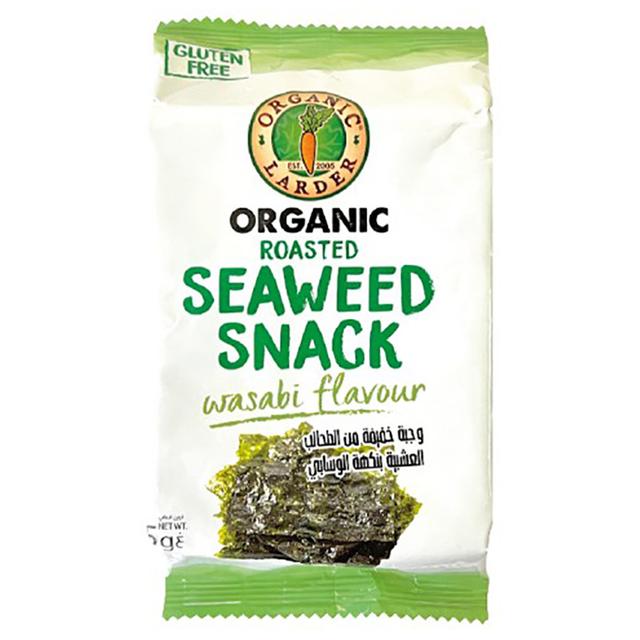 Organic Larder - Organic Seaweed Snack - Wasabi - 5g