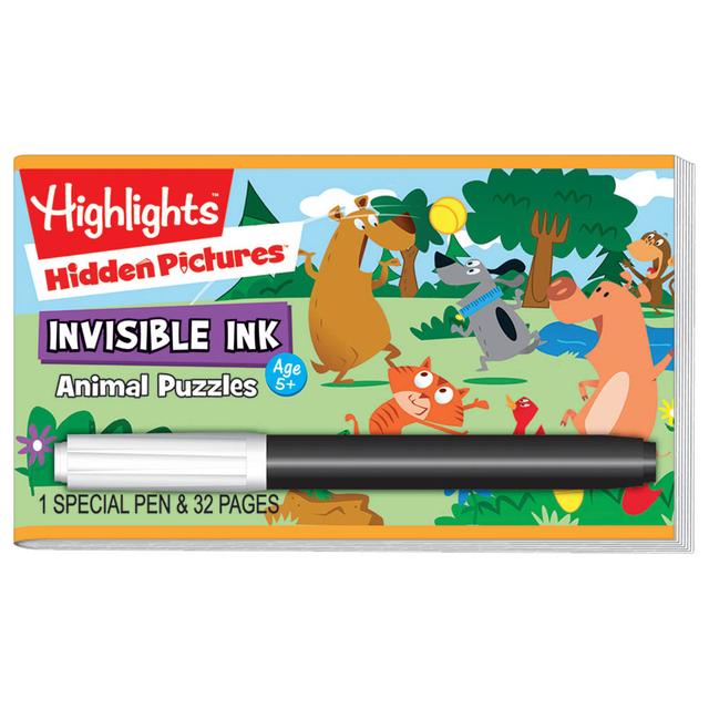 Highlights - Invisible Ink Magic Pen Book - Animal Puzzles