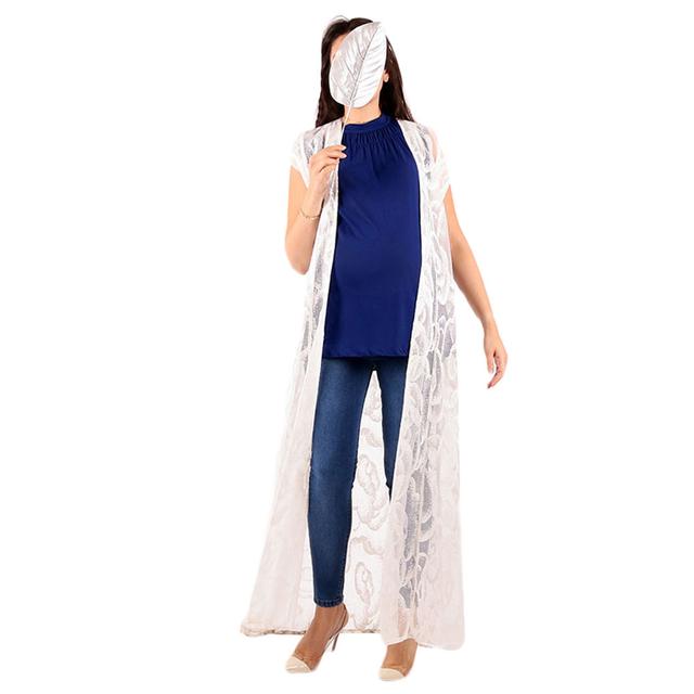 Oh9Shop - White Design Kaftan