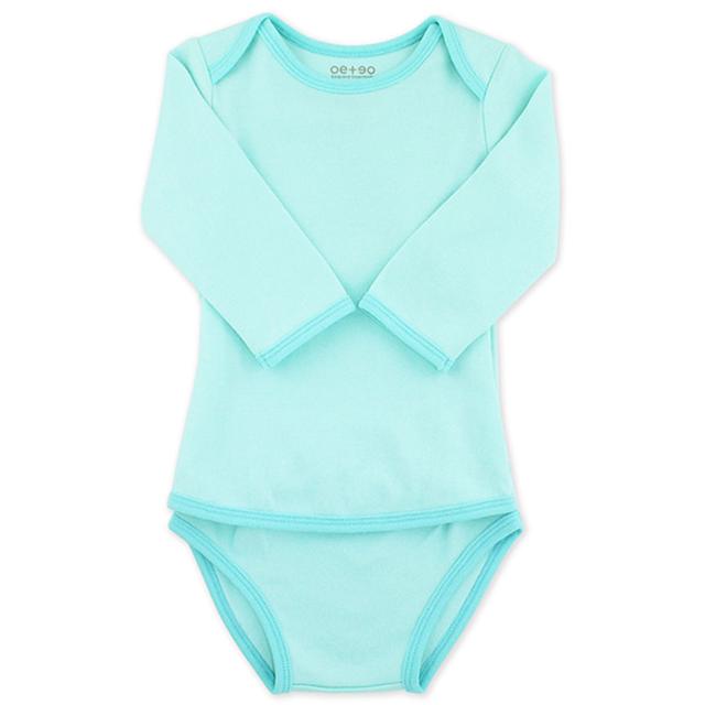 Oeteo - Easyeo Classic Long Sleeve Romper - Aqua Green