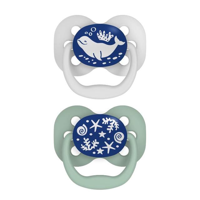 Dr. Brown's - Advantage Pacifier 0-6M - Stage 1 - Blue - Pack of 2