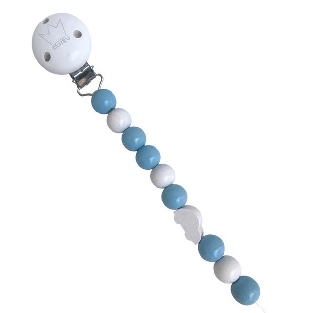 Littlemico - Car Pacifier Holder - Blue/White