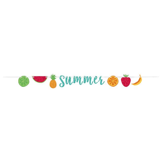 Fruit Ribbon Glitter Paper Letter Banner