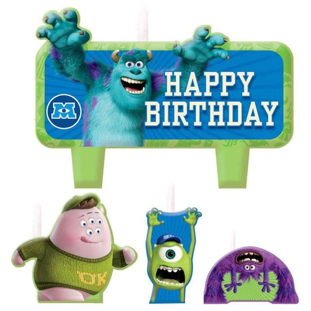 Monsters University Birthday Candle Set 4pcs