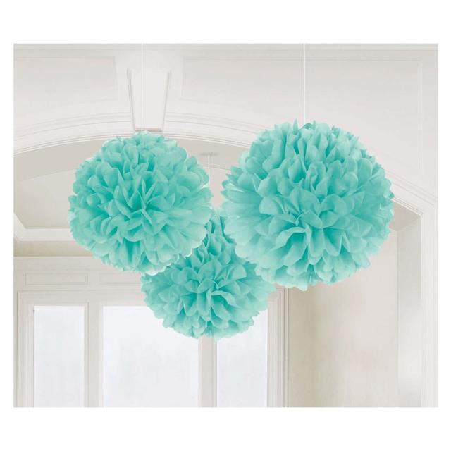 Amscan - Robin's Egg Fluffy Decorations Tissue Paper 3pcs