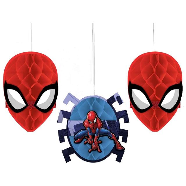 Spider-Man Webbed Honeycomb Decoration 3pcs