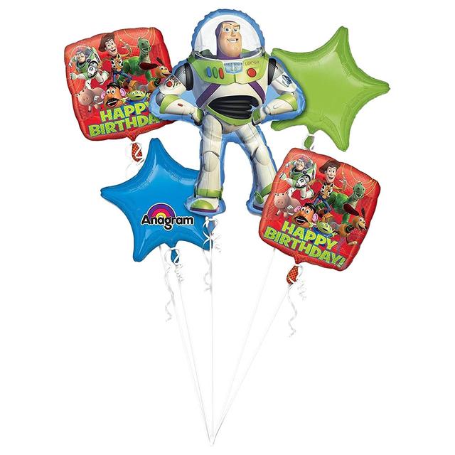 Party Centre - Toy Story Birthday Balloon Bouquet 5pcs