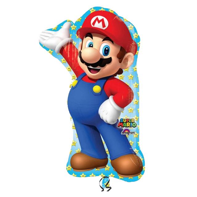 Amscan - P38 Mario Bros SuperShape Balloon 22 x 33"