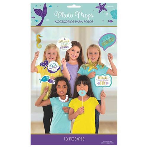 Mermaid Wishes Photo Props Kit 13pcs