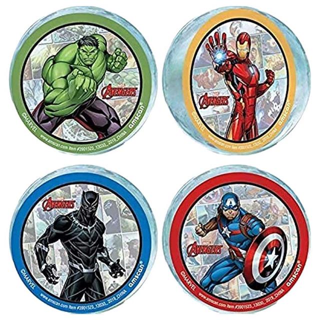 Party Centre - Marvel Avengers Powers Unite Bounce Balls - 4pcs