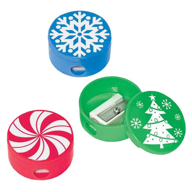 Christmas Pencil Sharpeners 12pcs