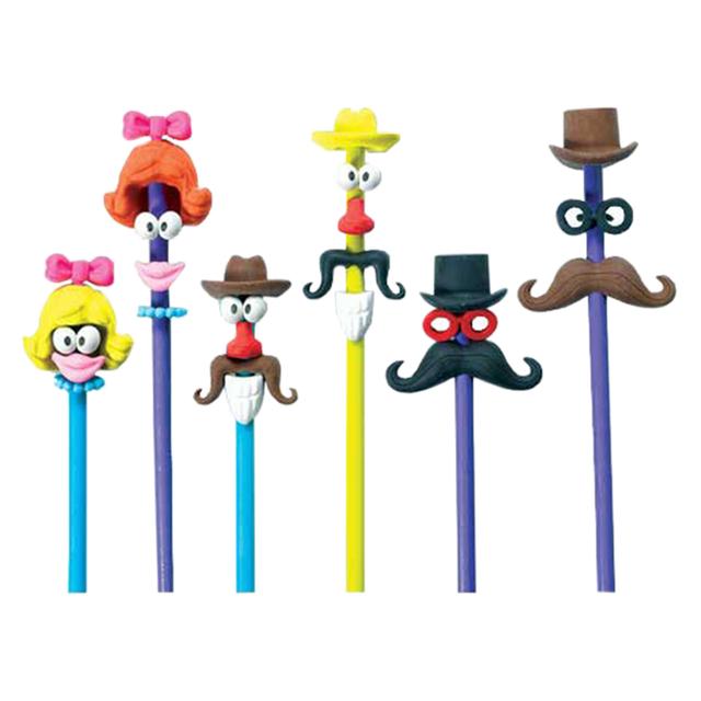 Character Stacking Eraser Favors 6pcs