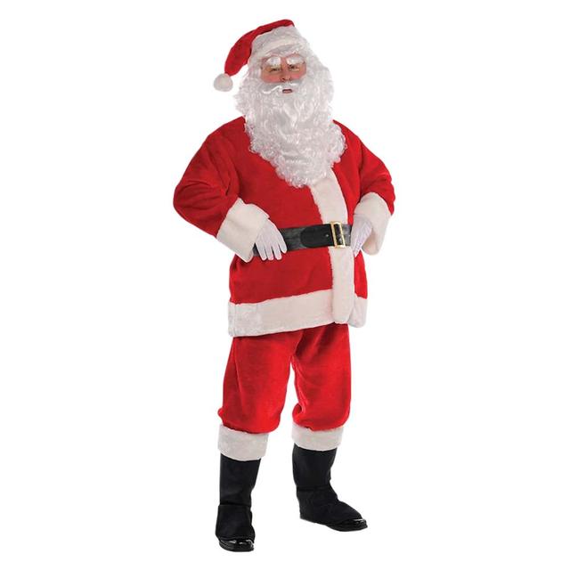 Plush Santa Suit Adult Costume Small