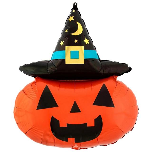 Party Centre - Supershape Balloon - Witchy Pumpkin