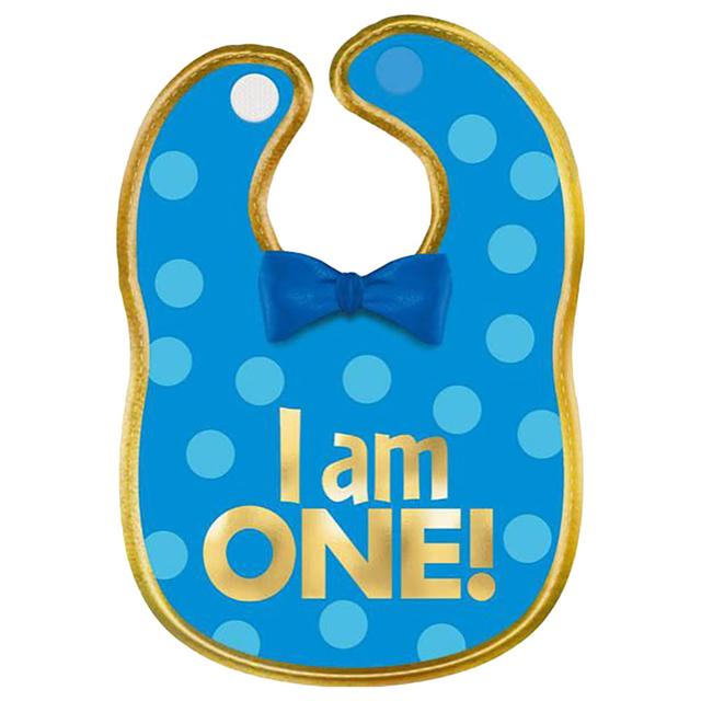 1st Birthday Boys Fabric Bib