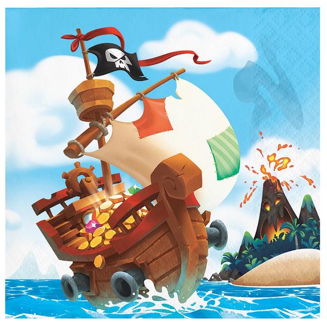 Creative Converting - Pirate Treasure Beverage Napkins 16pcs