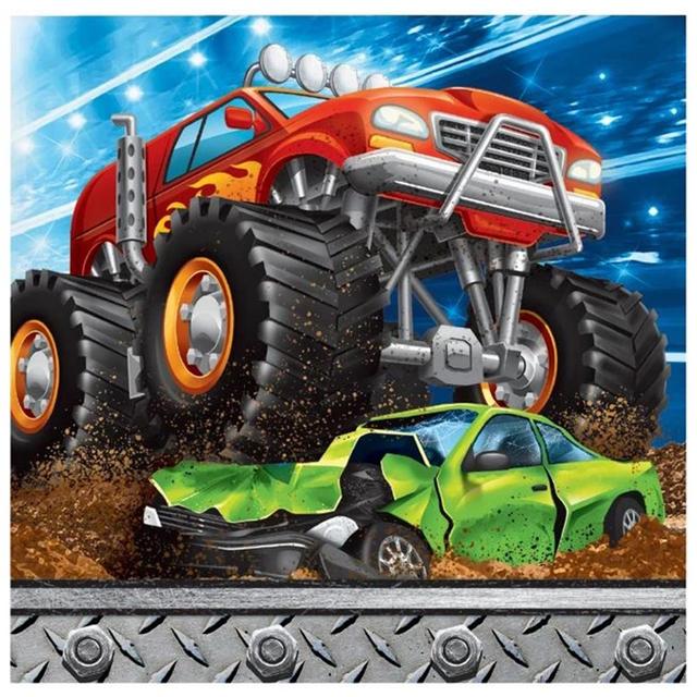 Creative Converting - Monster Truck Rally Napkins 16pcs