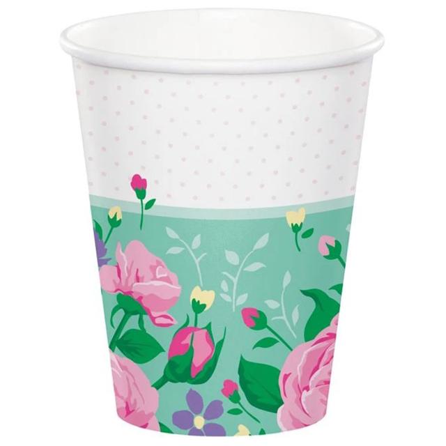 Creative Converting - Floral Fairy Sparkle Cup 9 Oz 8pcs