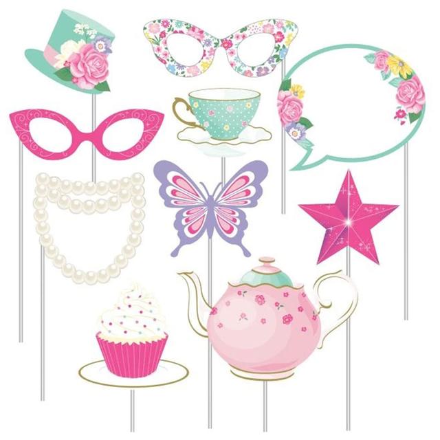 Creative Converting - Floral Fairy Sparkle Photo Booth Props