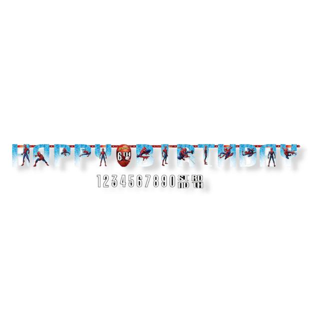 Spiderman Webbed Add An Age Jumbo Banner