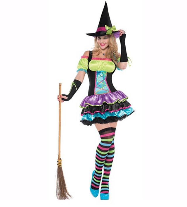 Adult Pop Neon Witch Costume