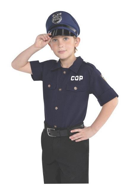 Child Standard Police Shirt, 8-10 Years