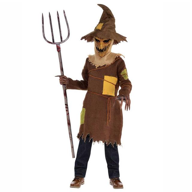 Scary Scarecrow Boys Costume - Brown_14-16Y