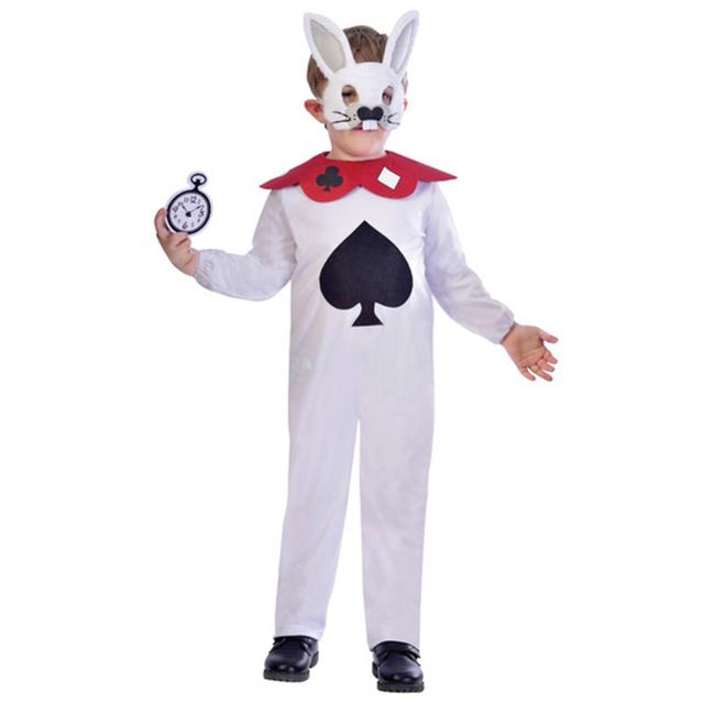 Child White Rabbit Costume - White_9-10Y