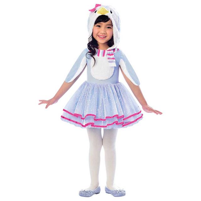 Child Blue Penguin Girls Costume - Blue_3-4Y