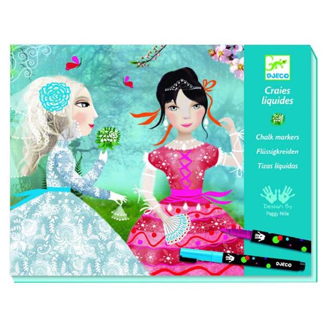 Djeco - Chalk Markers Ribbon & Lace