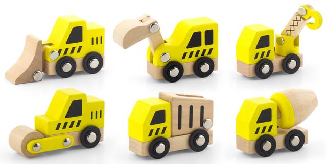 Viga - Construction Vehicles Set (6 Pcs)