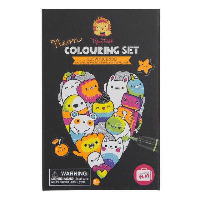 Tiger Tribe - Glow Friends Neon Colouring Set