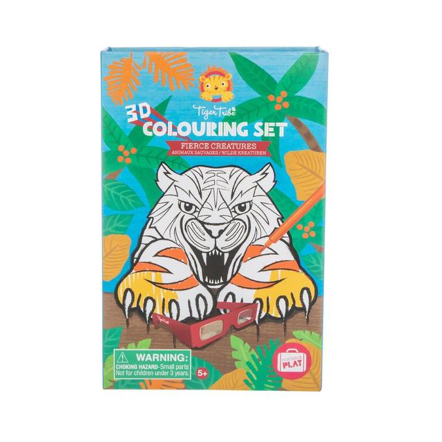 Tiger Tribe - 3D Colouring Set - Fierce Creatures