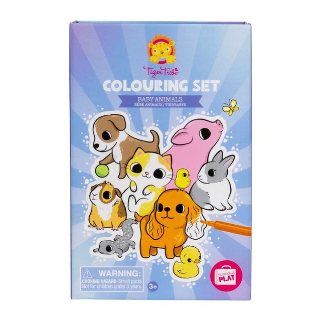 Tiger Tribe - Colouring Set - Baby Animals