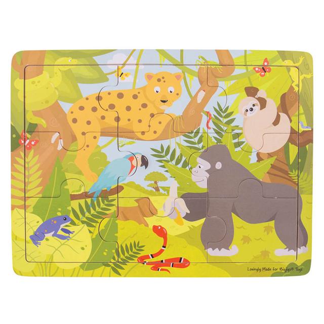 Bigjigs - Wooden Rainforest Tray Puzzle