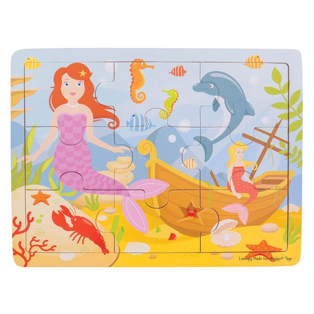 Bigjigs - Wooden Mermaid Tray Puzzle