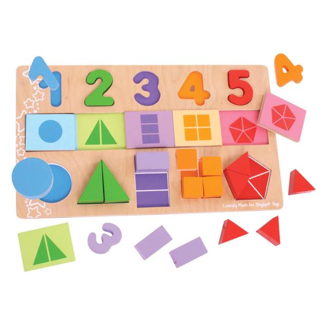 Bigjigs - Wooden Fractions Puzzle