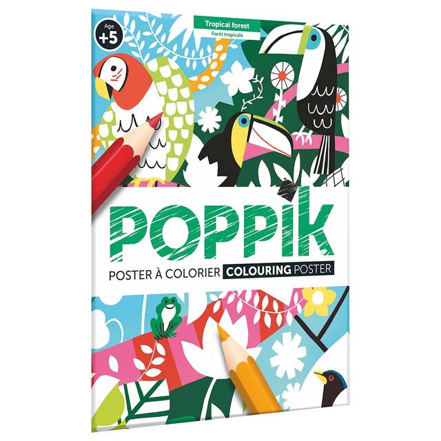 Poppik - Giant Colouring Sheet - Tropical Forest