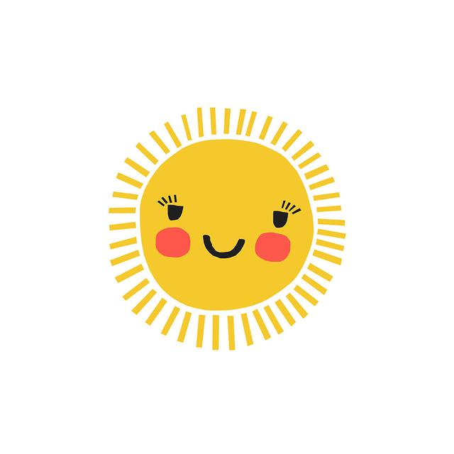 Paper Crew - Happy Sun Wall Art Print